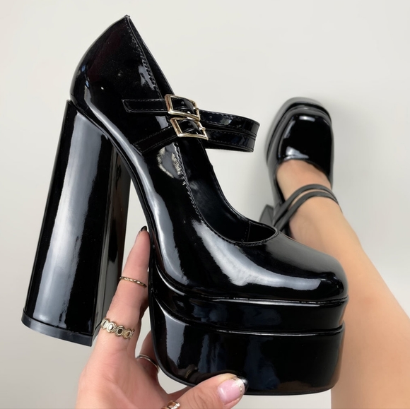 𝙇𝙖𝙨𝙩 𝙎𝙞𝙯 9 🖤🎥𝑴𝒂𝒓𝒚 𝑱𝒂𝒏𝒆 𝑷𝒍𝒂𝒕𝒇𝒐𝒓𝒎 𝑯𝒆𝒆𝒍 - BLACK - Picture 4 of 7